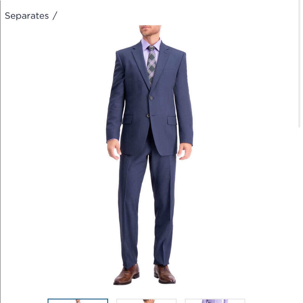 Men’s 42 short haggar travel suit